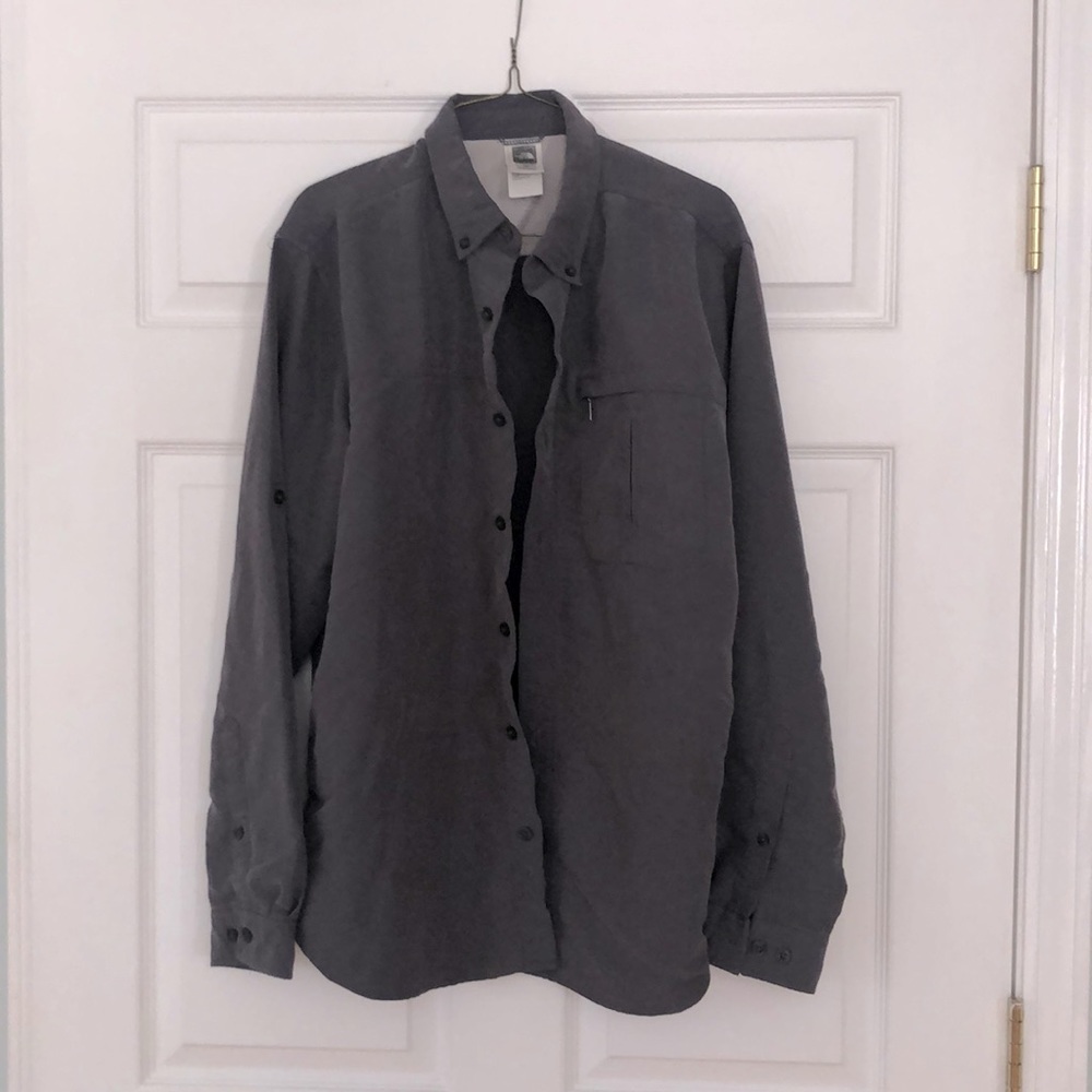 The North Face Button Down Casual Shirt M Grey